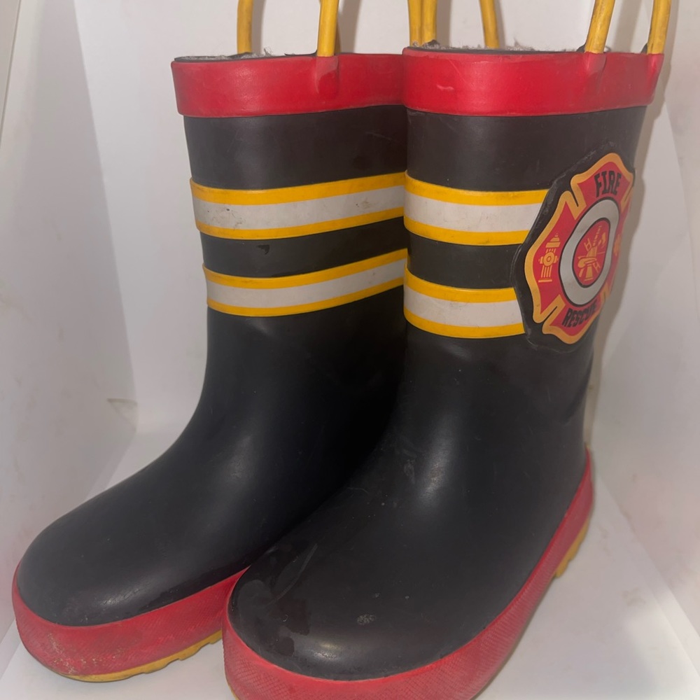 toddler fireman rain boots